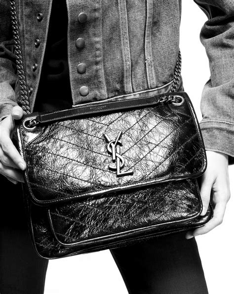 ysl niki medium crinkled bag|ysl niki wallet.